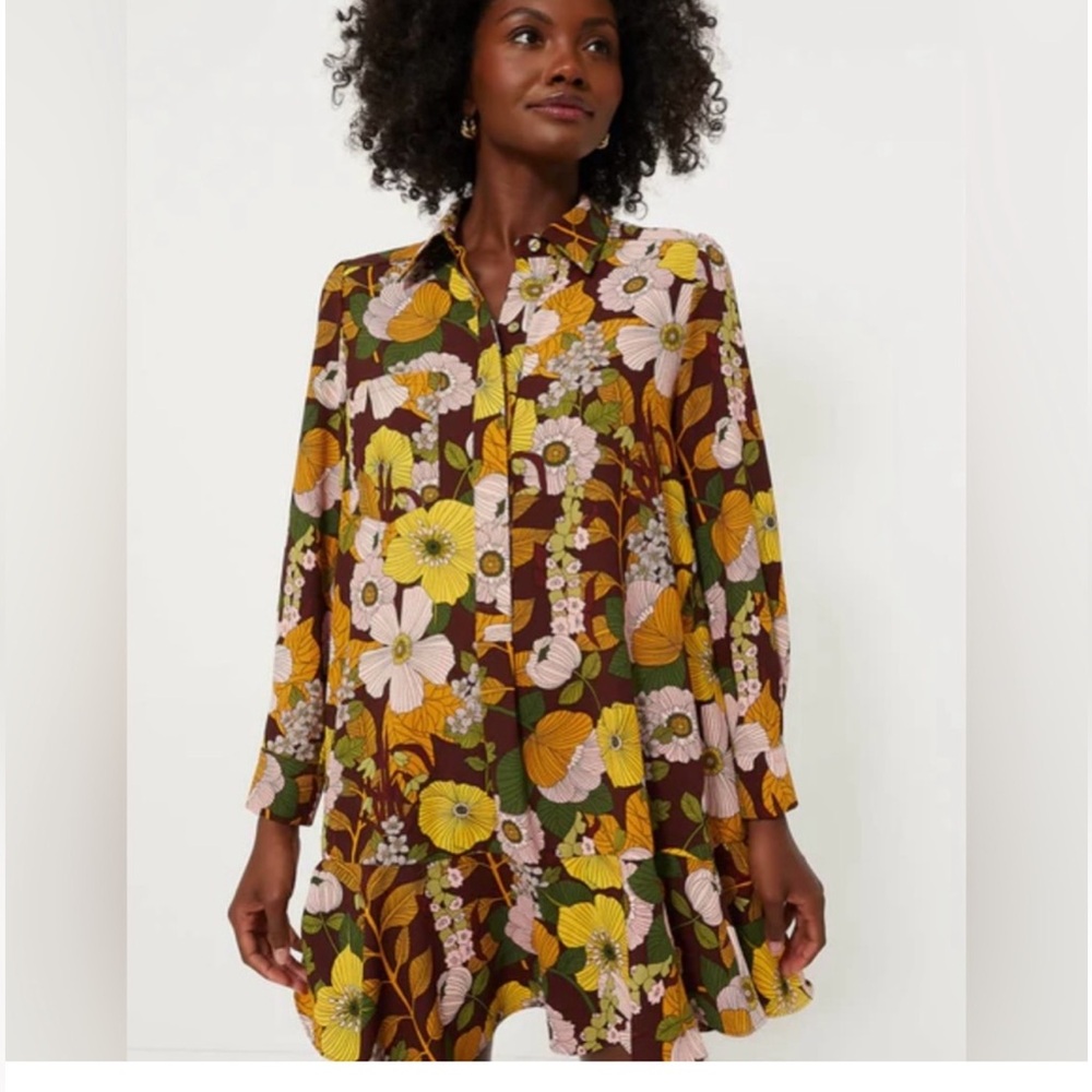 Tuckernuck Long-Sleeve Floral Swing Dress